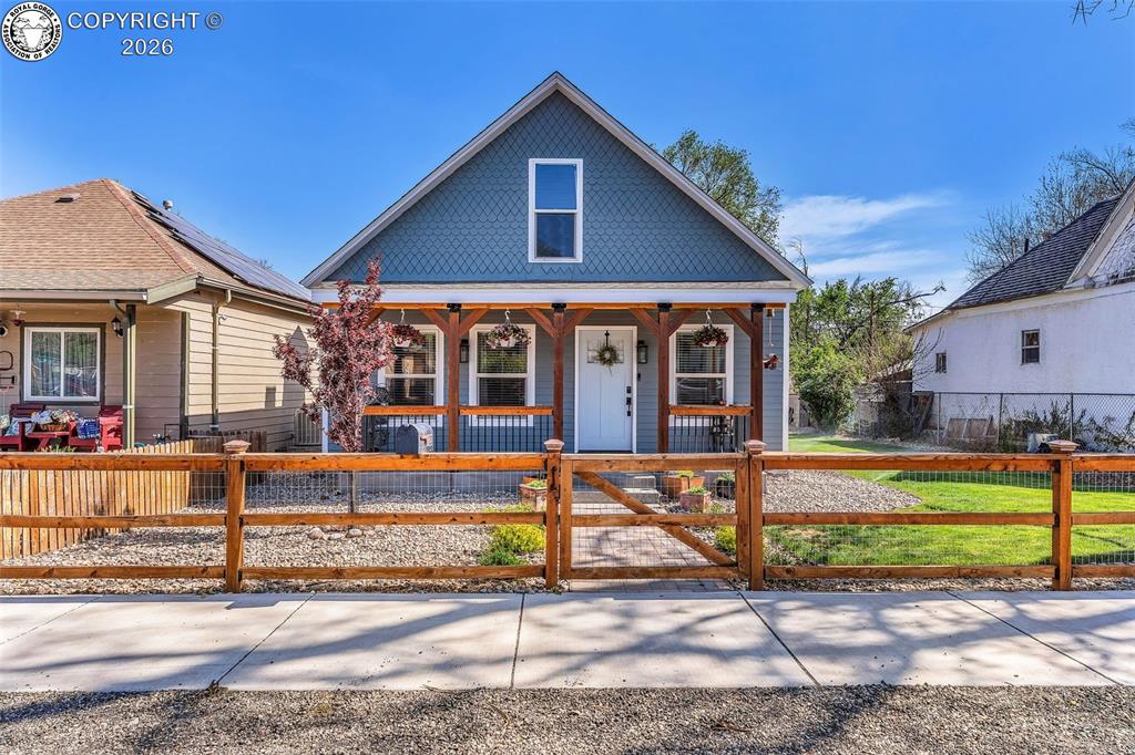 Caption: Front of Structure