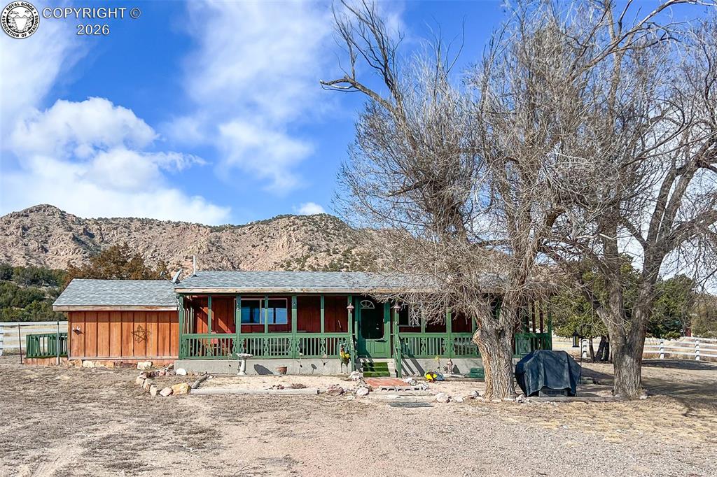 Caption: Front of Structure