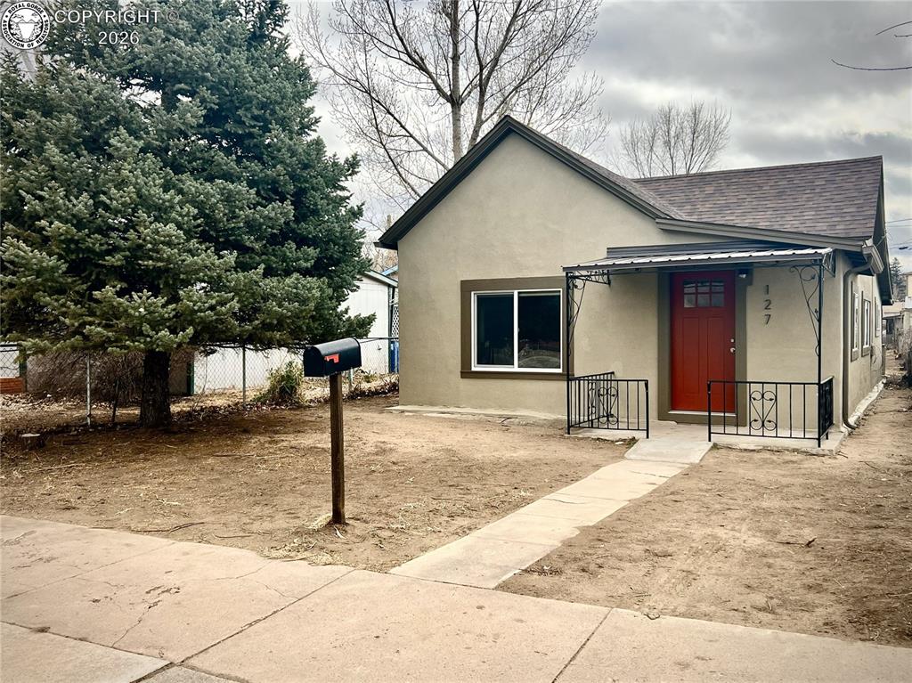 Caption: Front of Structure