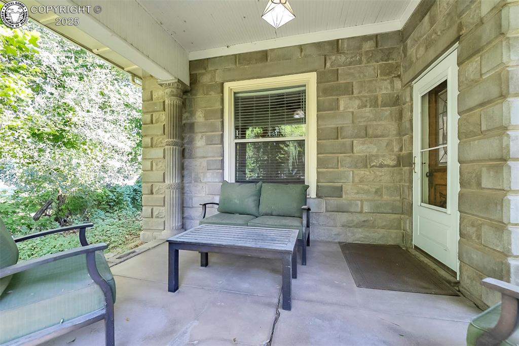 Caption: View of patio