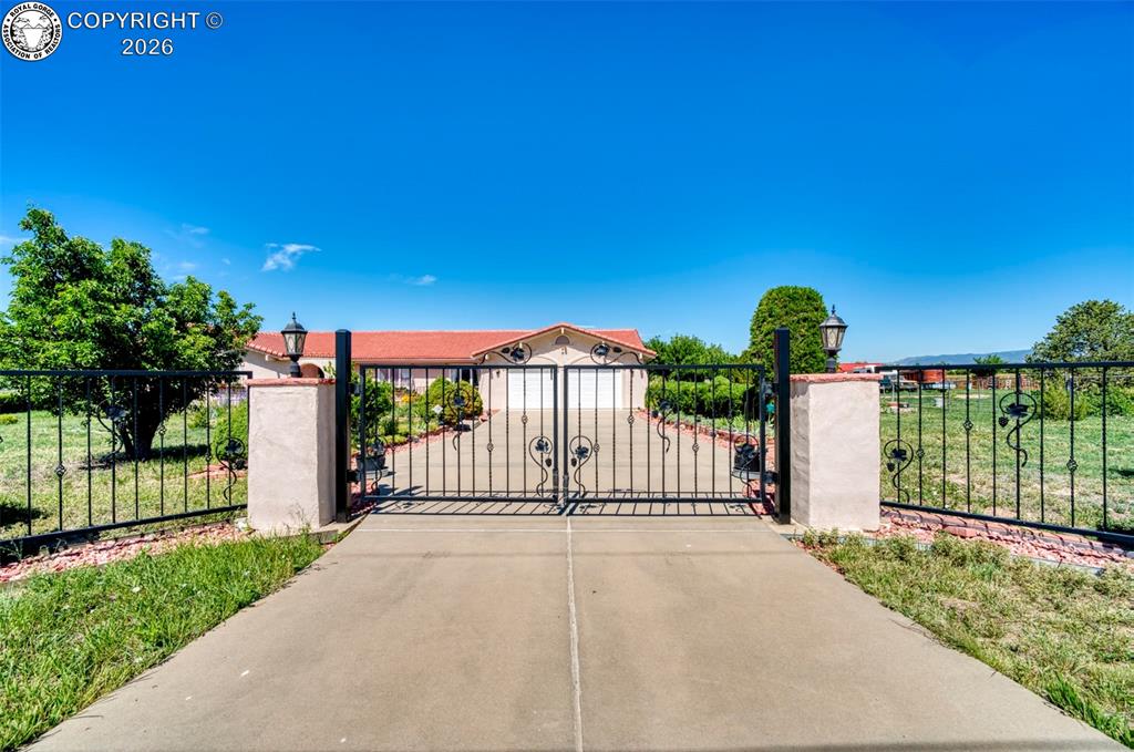 Caption: Front of Structure