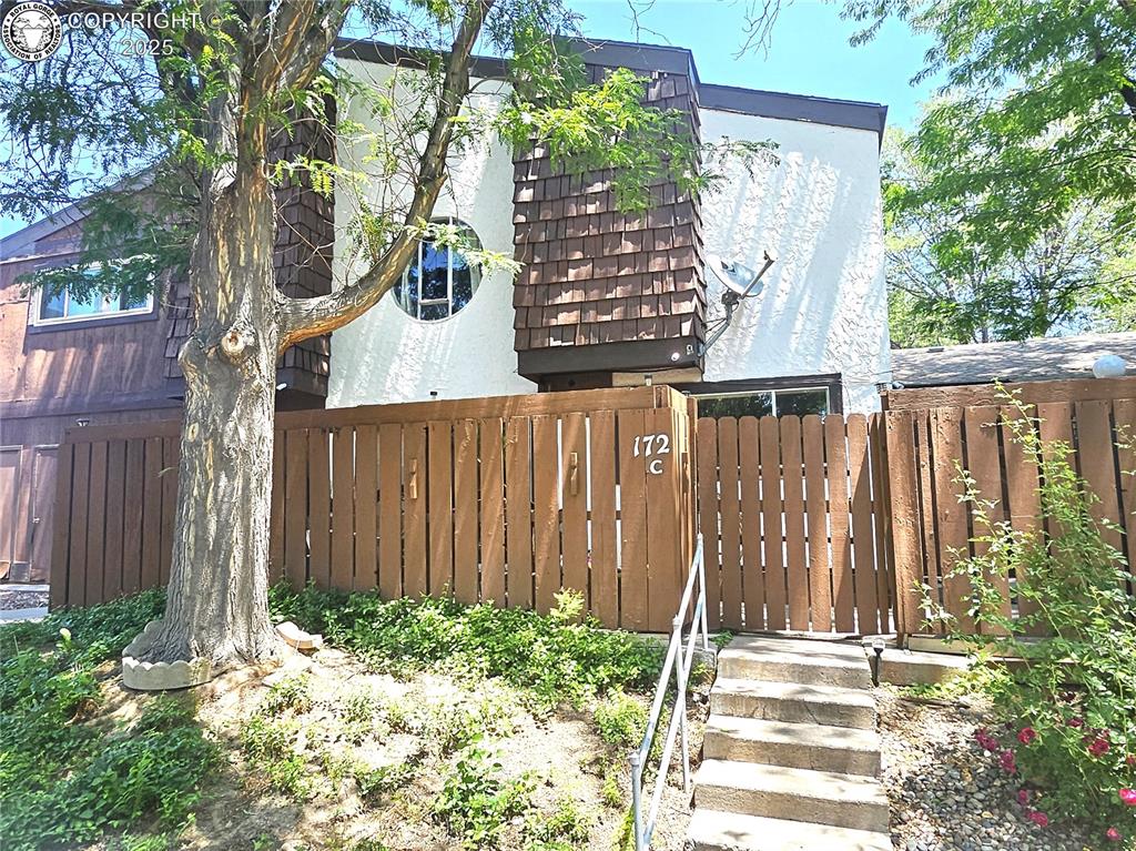 Caption: Front of Structure