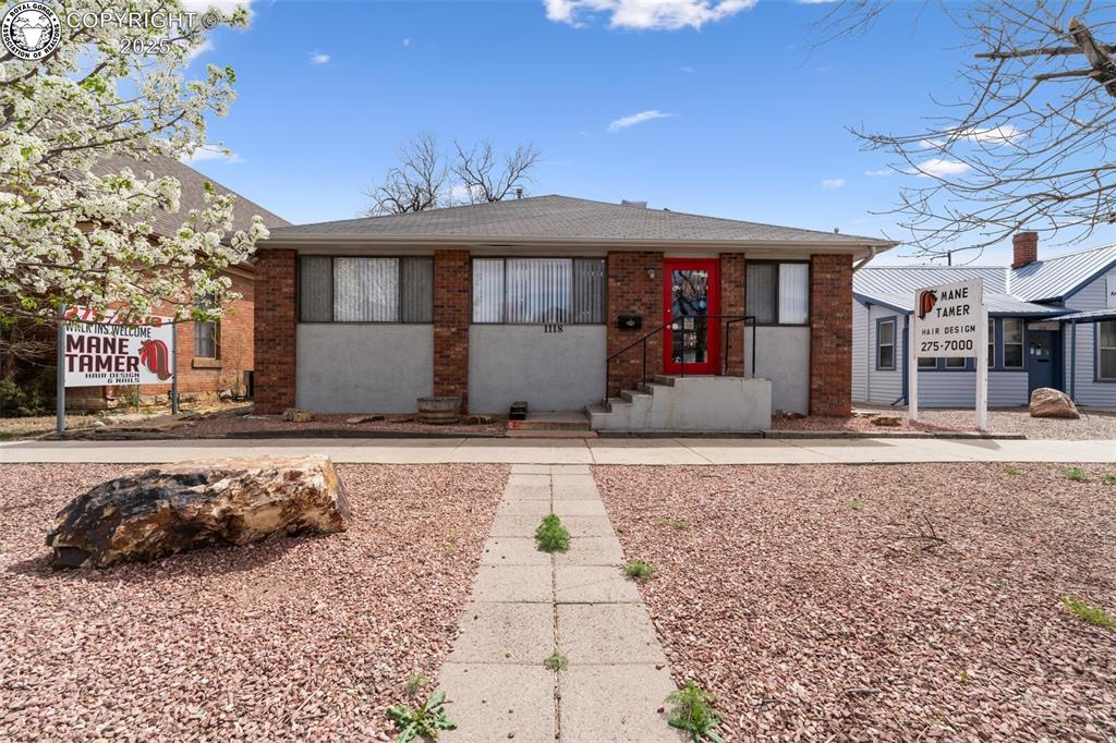 Caption: Front of Structure