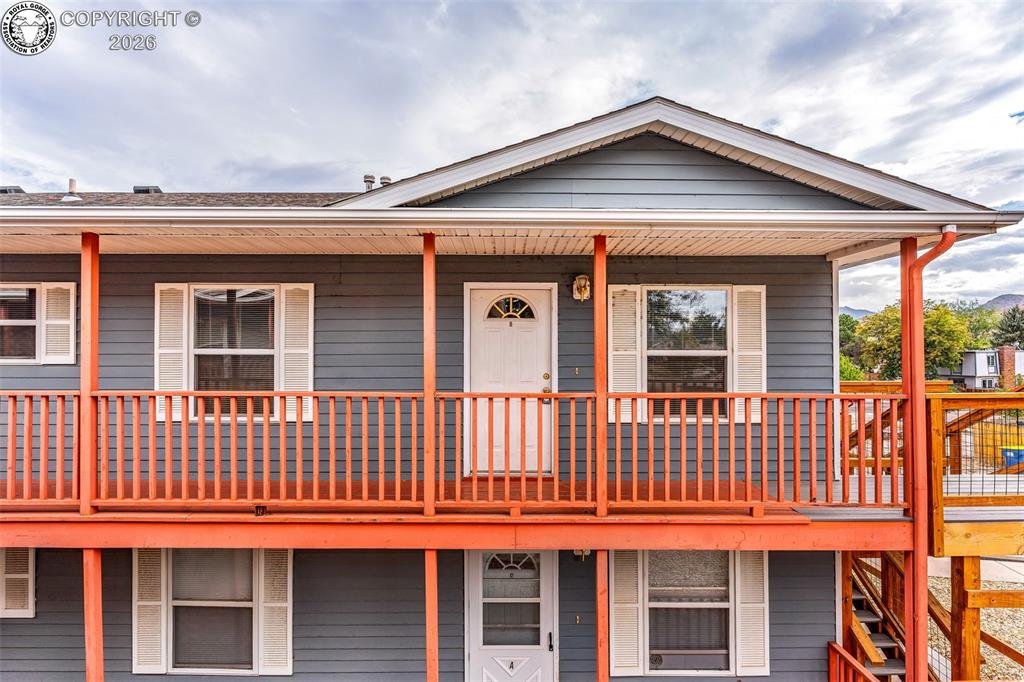 Caption: Front of Structure