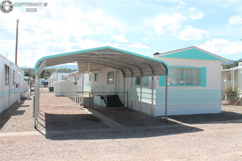Caption: Front of Structure