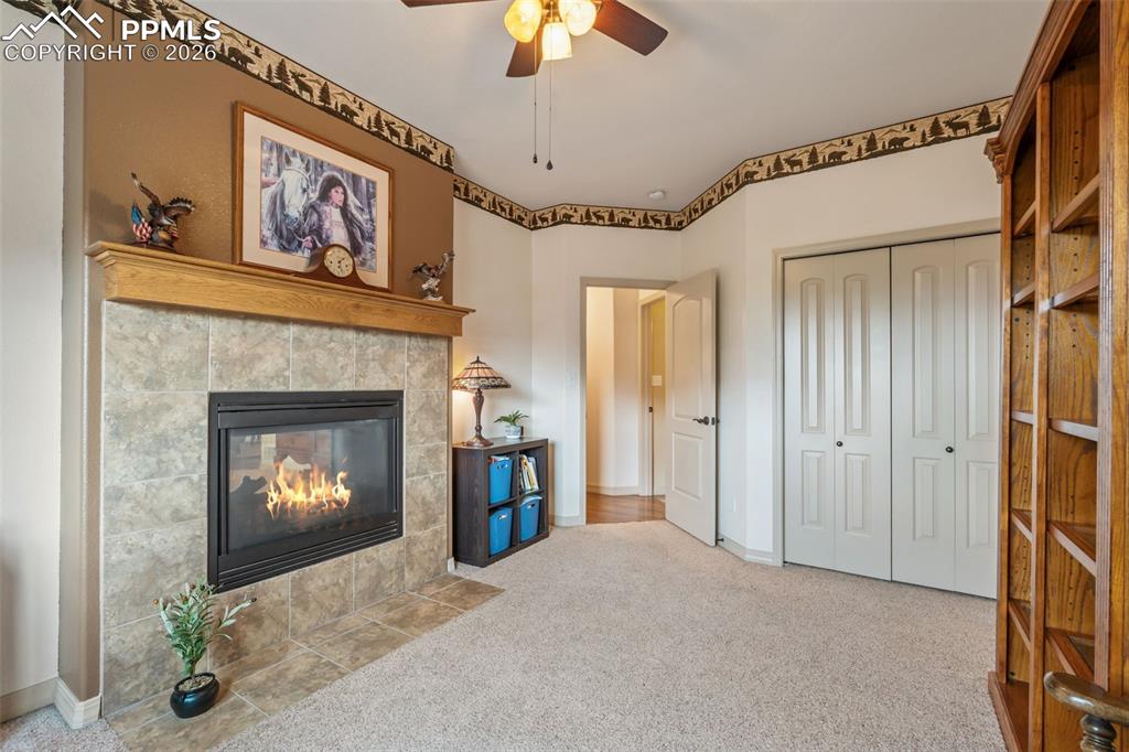 Image 24 of 50: Office or main level bedroom with closet