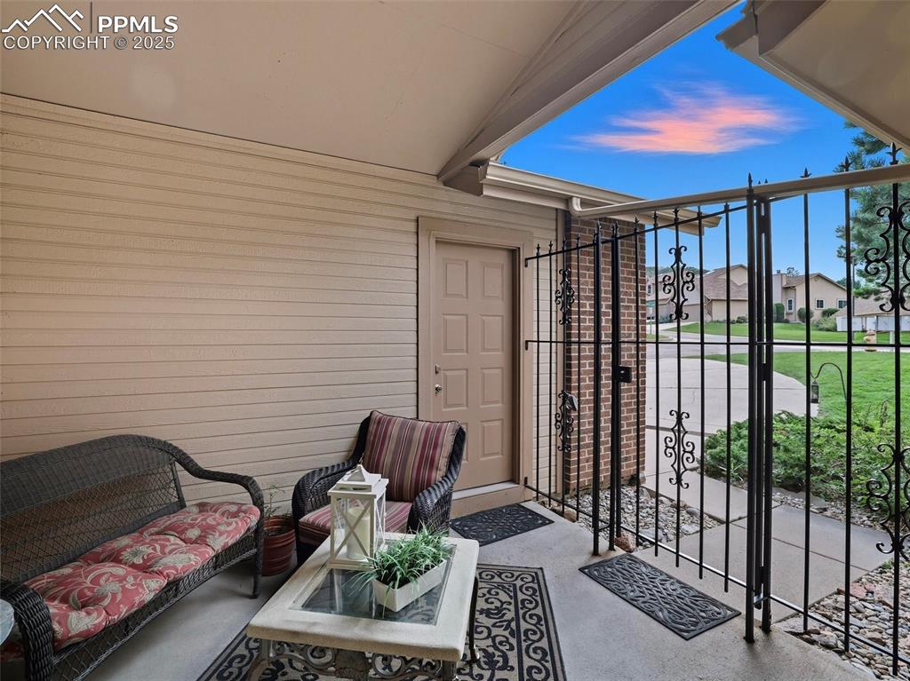 Image 5 of 36: Your own sanctuary for relaxation, under a covered courtyard where you can