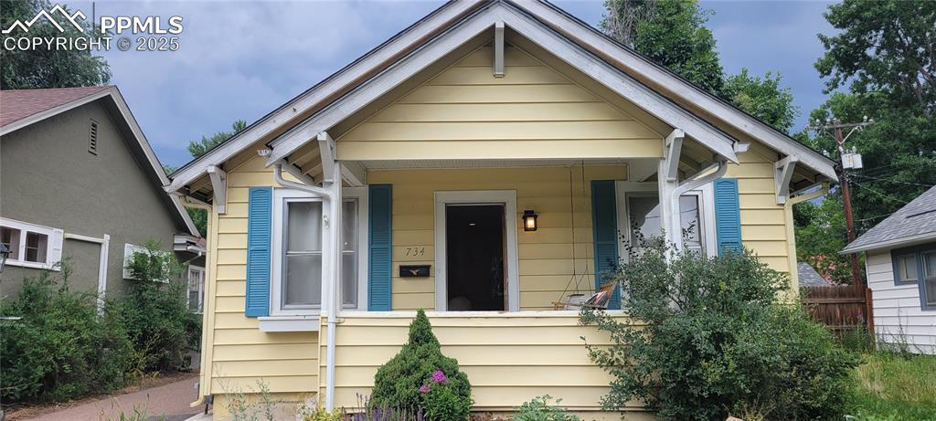 Caption: Front of Structure