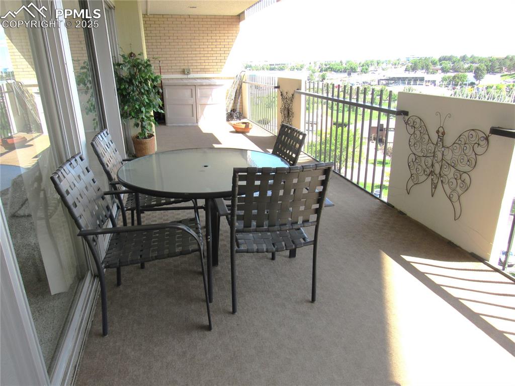 Image 18 of 25: Generous balcony