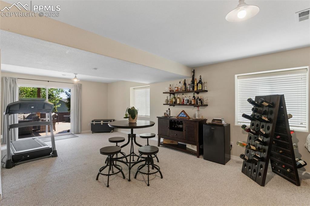 Image 34 of 42: Fully Finished Basement with walk out