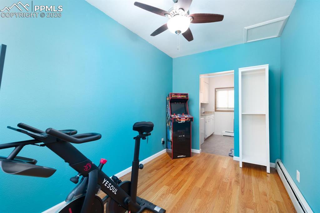 Image 16 of 34: Office or flex room located off of the entryway and leads to the laundry ro