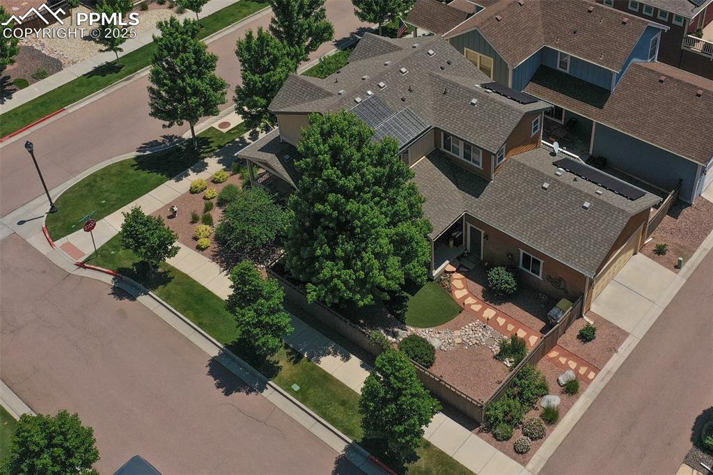 Image 46 of 50: Aerial view of residential area