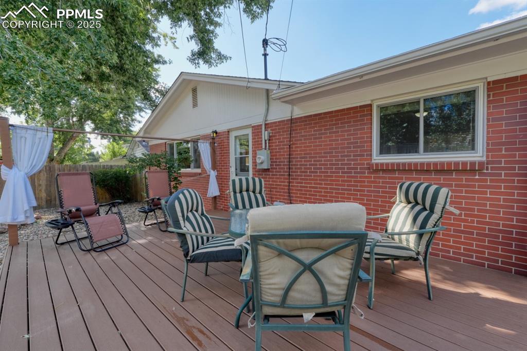 Image 37 of 47: View of wooden deck