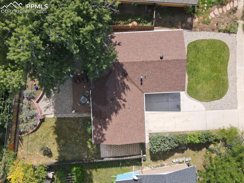 Image 41 of 47: View from above of property