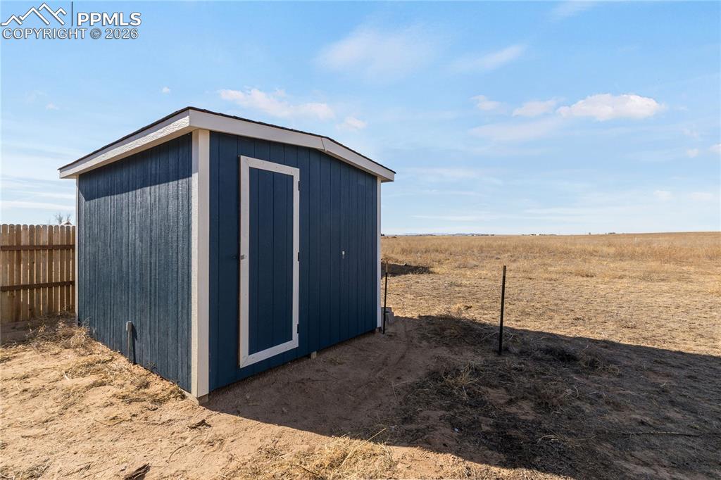 Image 33 of 34: Storage Shed with electricity.