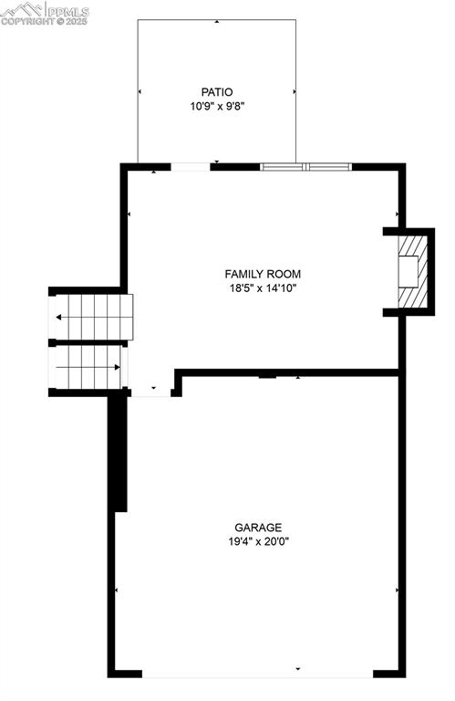 Image 23 of 24: Floor plan, lower level  ground level:  believed accurate but not guarantee