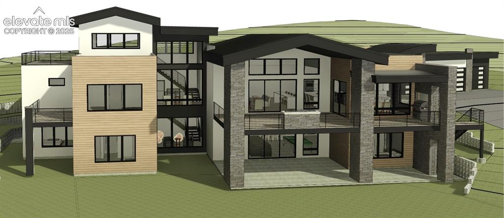 Image 24 of 27: Conceptual Rendering is Designed Custom Residence.