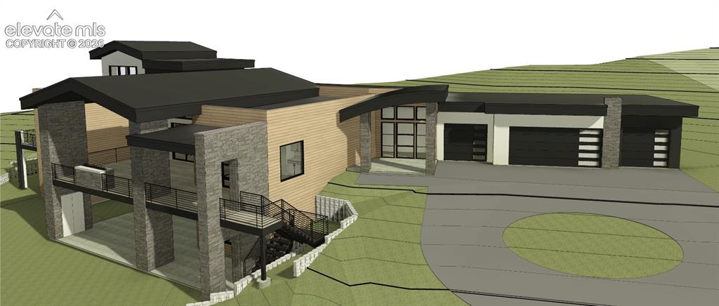 Image 27 of 27: Conceptual Rendering is Designed Custom Residence.