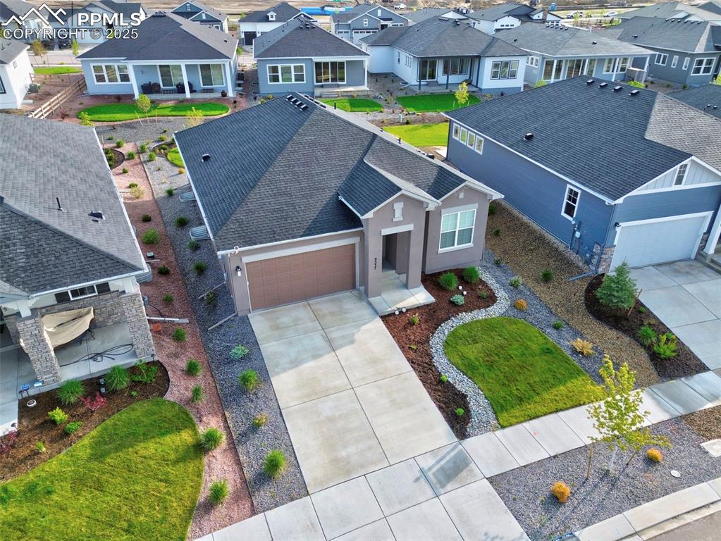 Image 6 of 45: Aerial perspective of suburban area