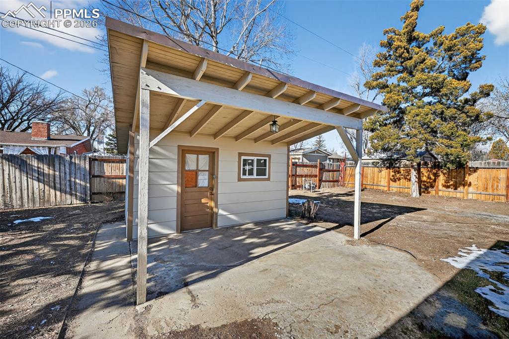 Image 33 of 35: Storage shed