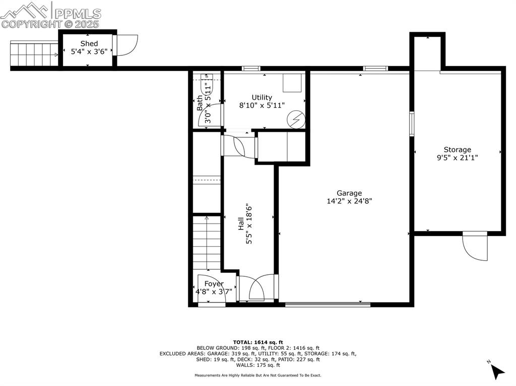 Image 42 of 44: Lower Level and Attached Storage- Perfect Workshop space and lots of storag