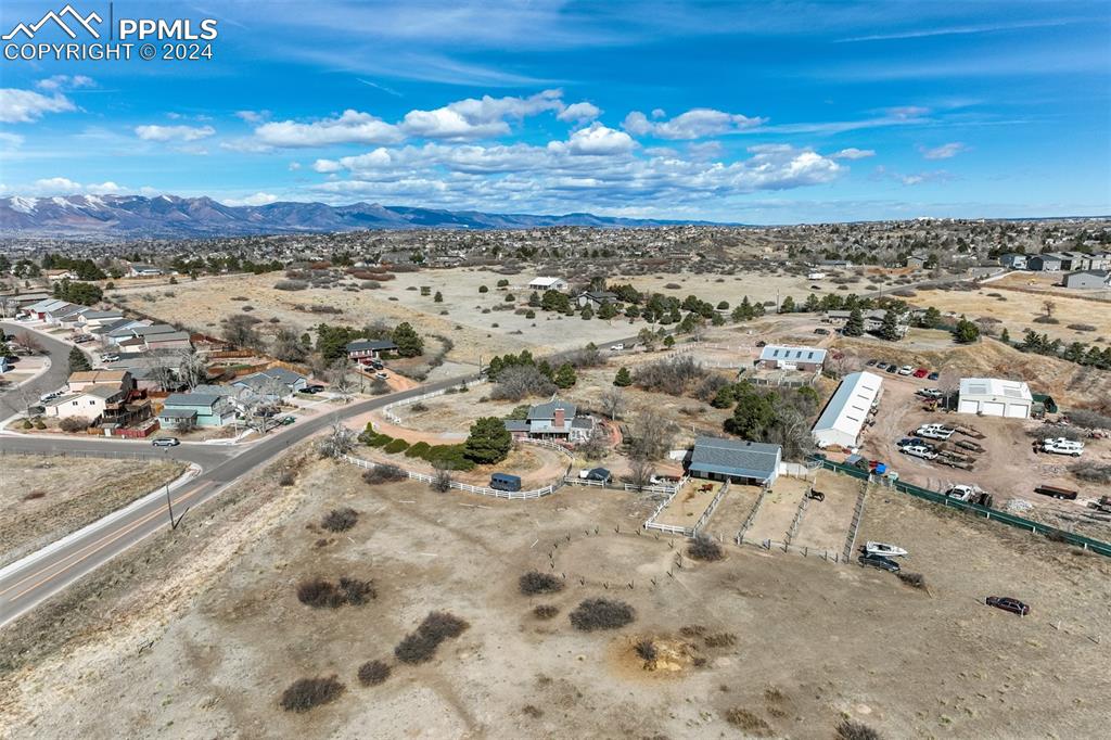 Image 10 of 25: Aerial view with a mountain view