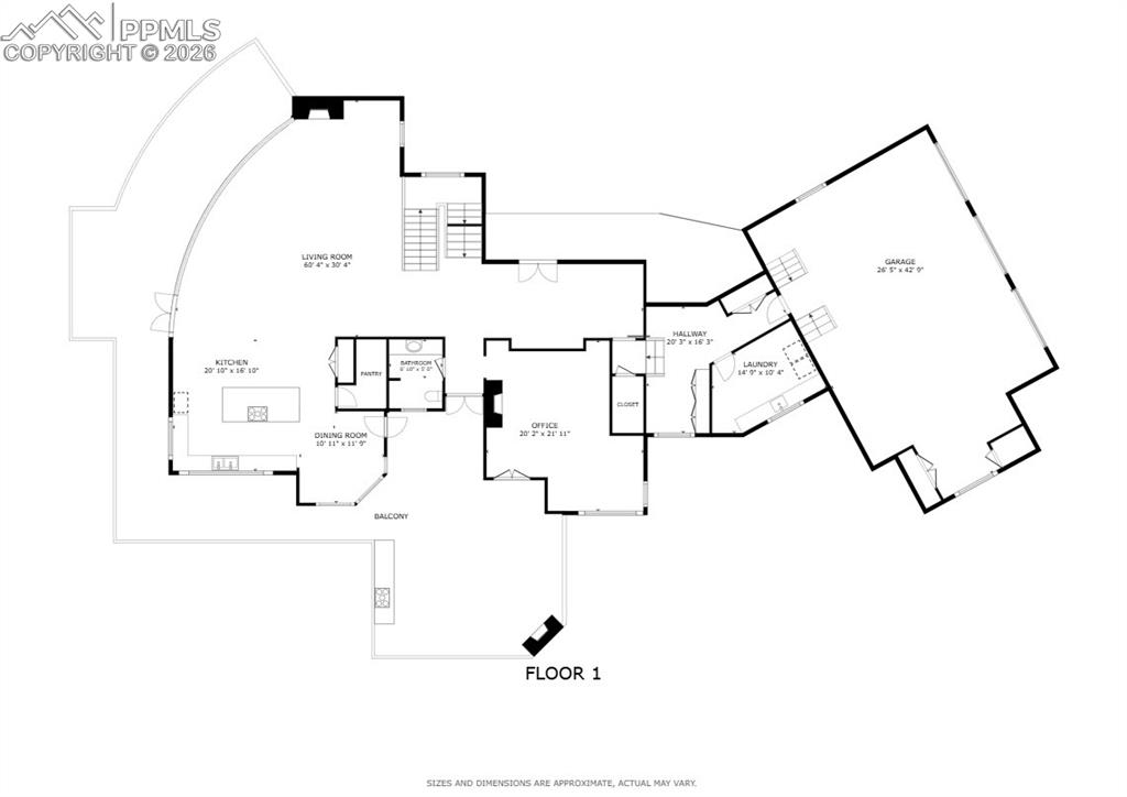 Image 46 of 48: Floorplan - main level