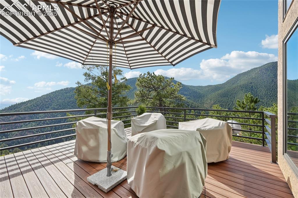 Image 13 of 50: Deck off living room