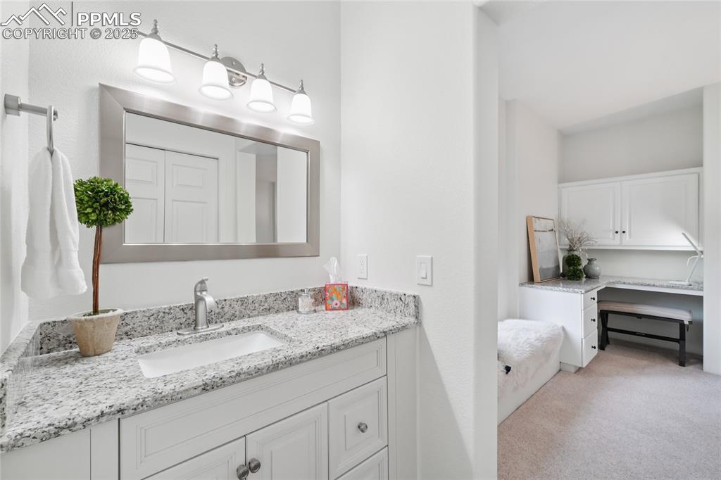 Image 43 of 50: Jack and Jill bathroom off bedroom 3 and 4