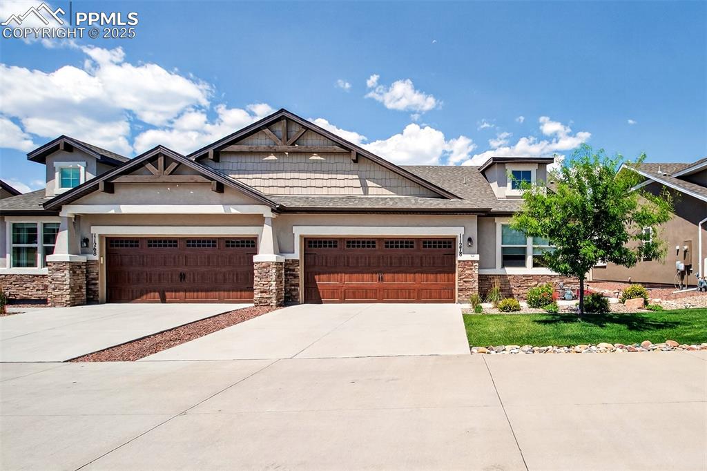 Caption: Front of townhome