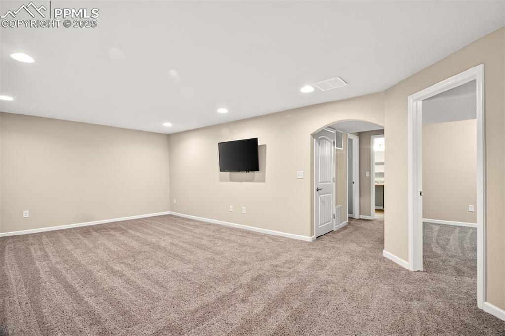 Image 21 of 39: Lower level recreation room