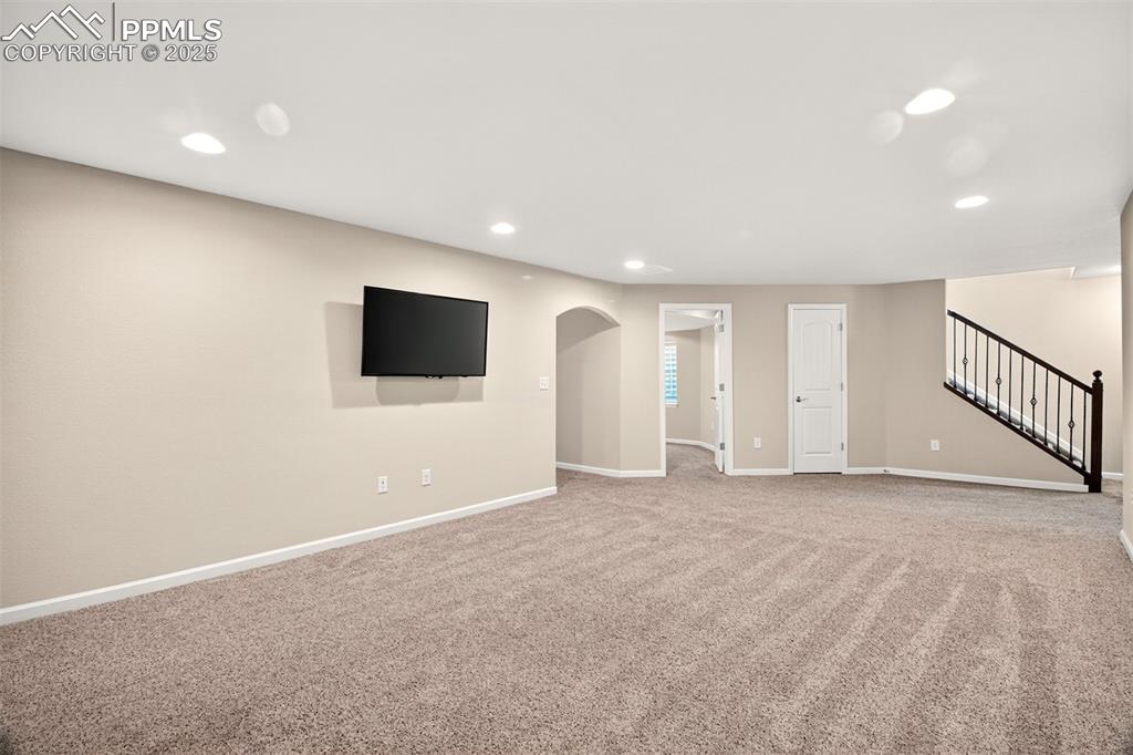 Image 22 of 39: Additional view of the spacious rec room