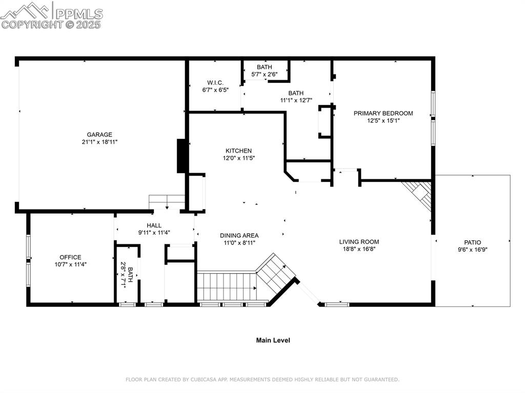 Image 37 of 39: Main level floor plan