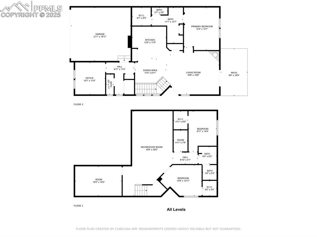 Image 39 of 39: All level floor plan