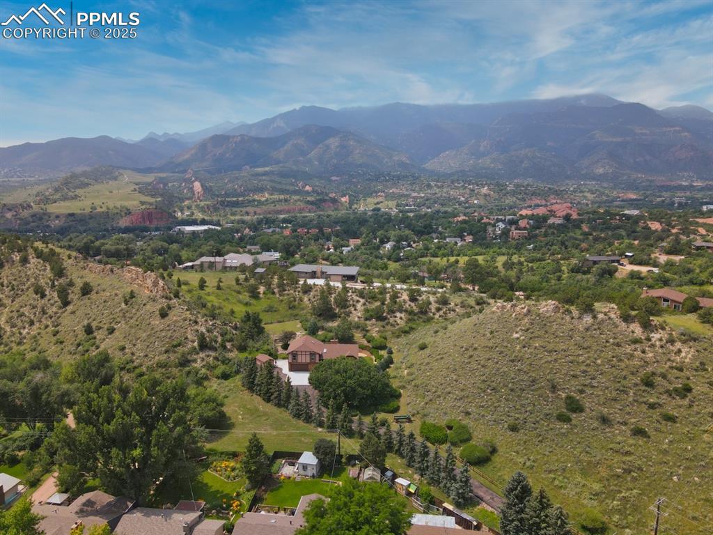 Image 39 of 47: Aerial view of property with mountain views