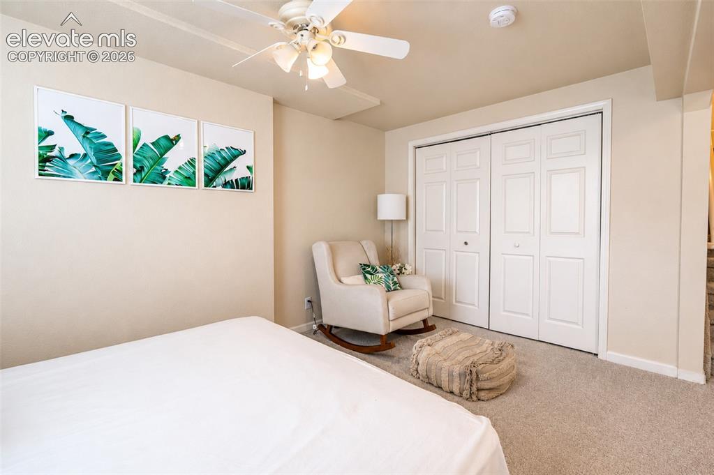 Image 31 of 49: Bedroom (4) or bonus/flex room with ensuite 3/4 bathroom - basement