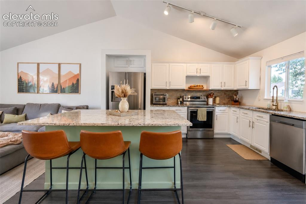 Image 6 of 49: Living room/kitchen - main floor