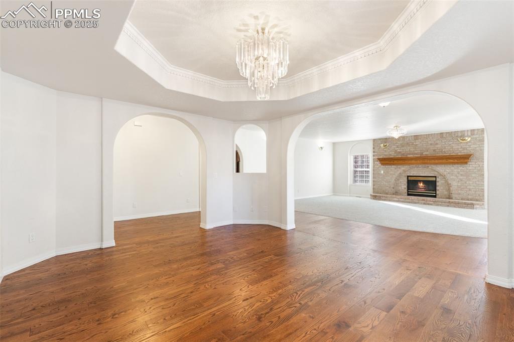 Image 15 of 50: Dining room looking to Lining room