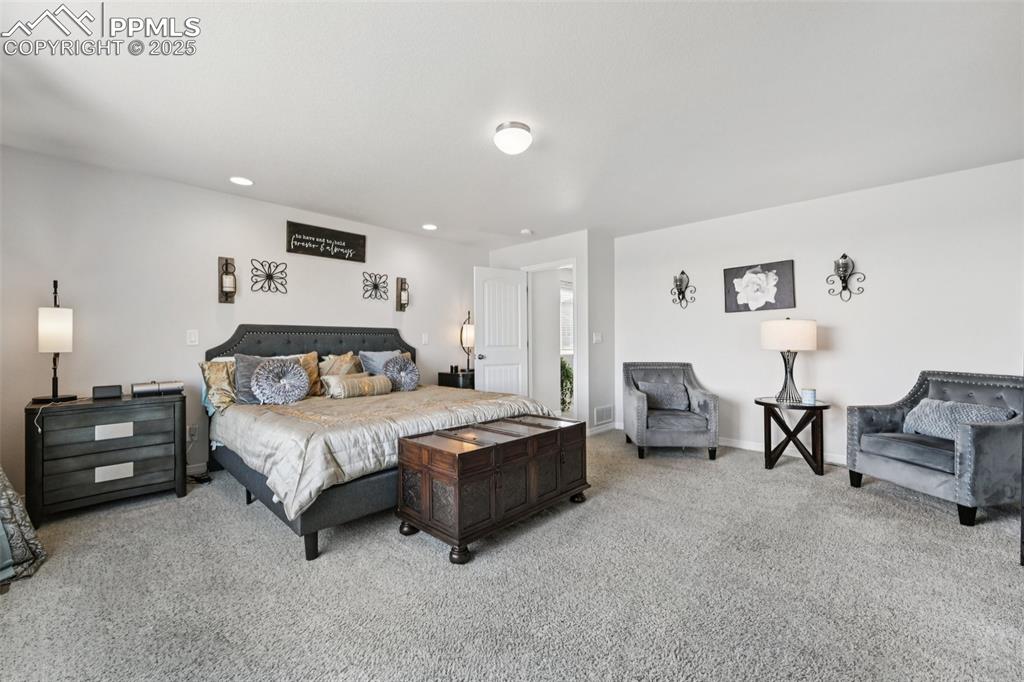 Image 25 of 44: Carpeted bedroom featuring recessed lighting and baseboards