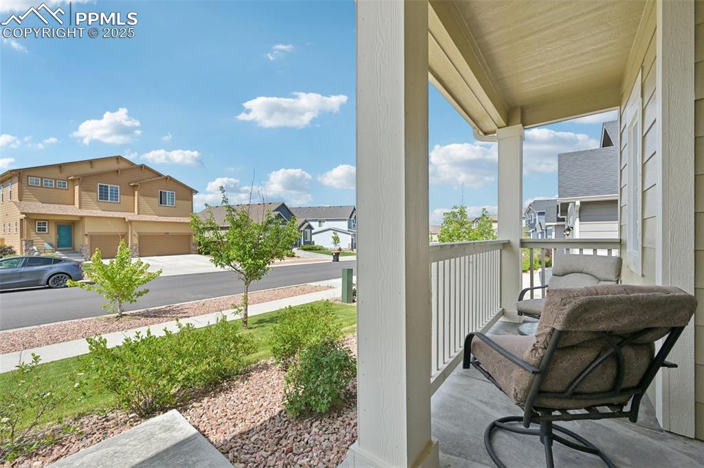 Image 3 of 44: Balcony with a residential view
