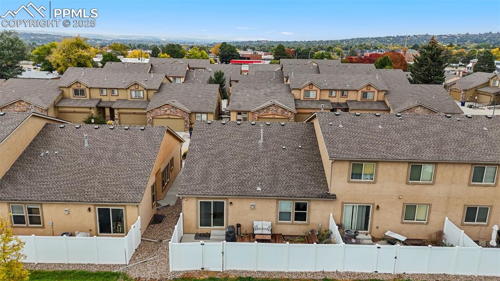 Image 25 of 33: Aerial view of residential area