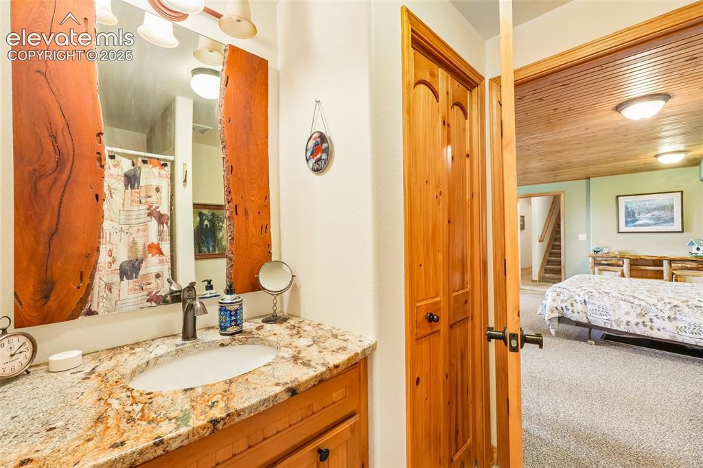 Image 36 of 50: En suite 3/4 bathroom off bedroom 2/In-law suite