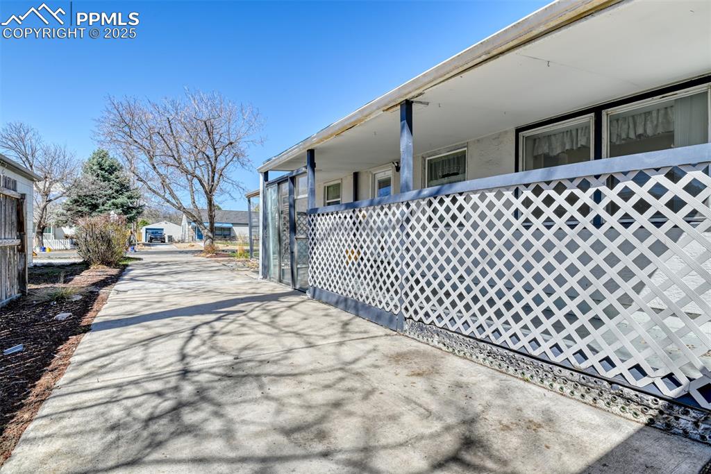 Image 35 of 47: View of side of home