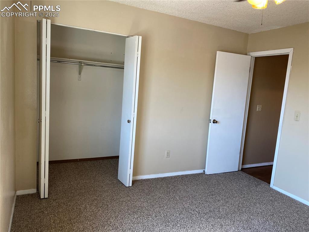Image 9 of 15: Primary bedroom with carpet, and 2 closets!