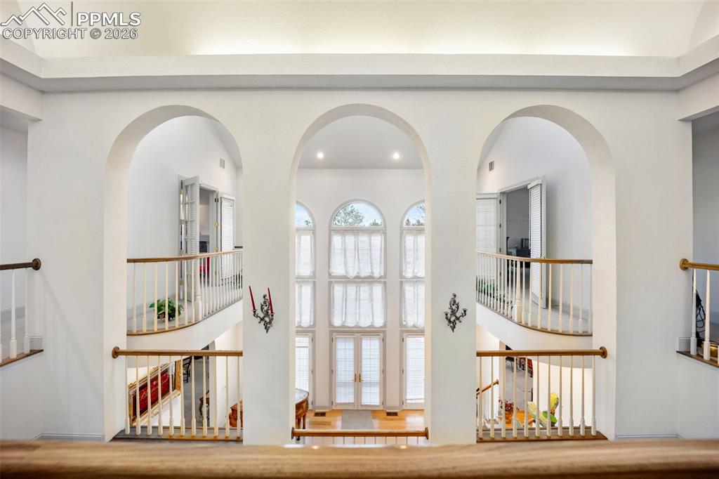 Image 17 of 50: View of upstairs with balconies