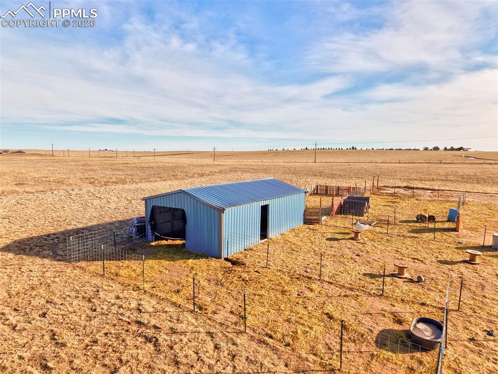 Image 8 of 31: Openings of pole barn facing west and south