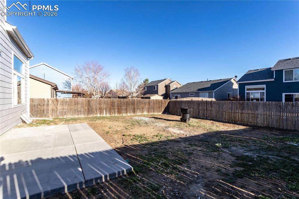 Image 34 of 42: This shows the new concrete patio.