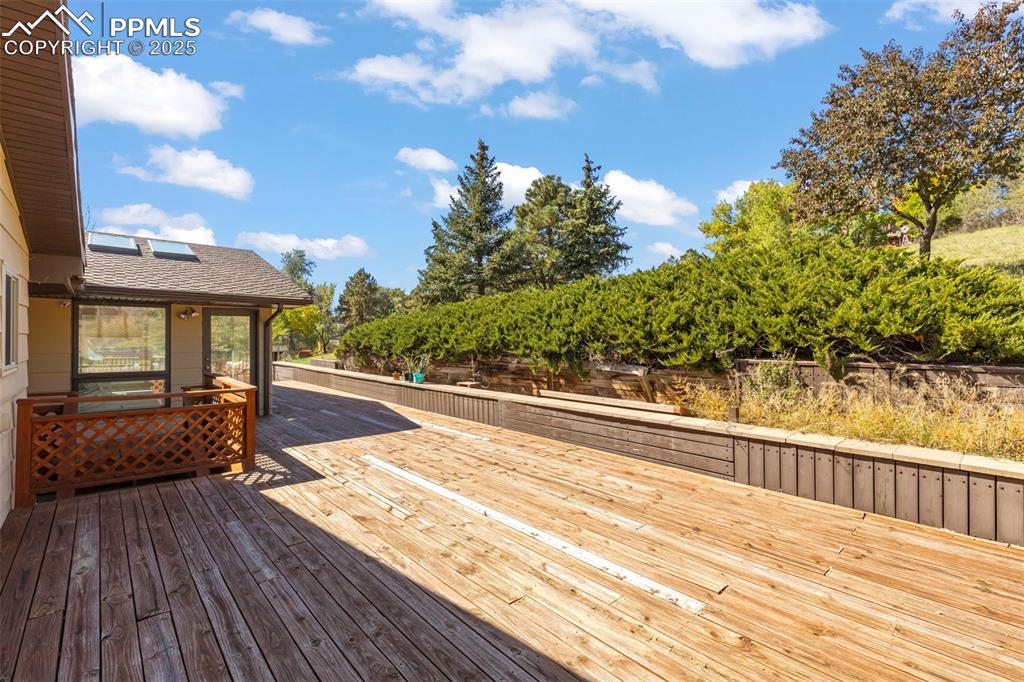 Image 37 of 46: View of wooden deck