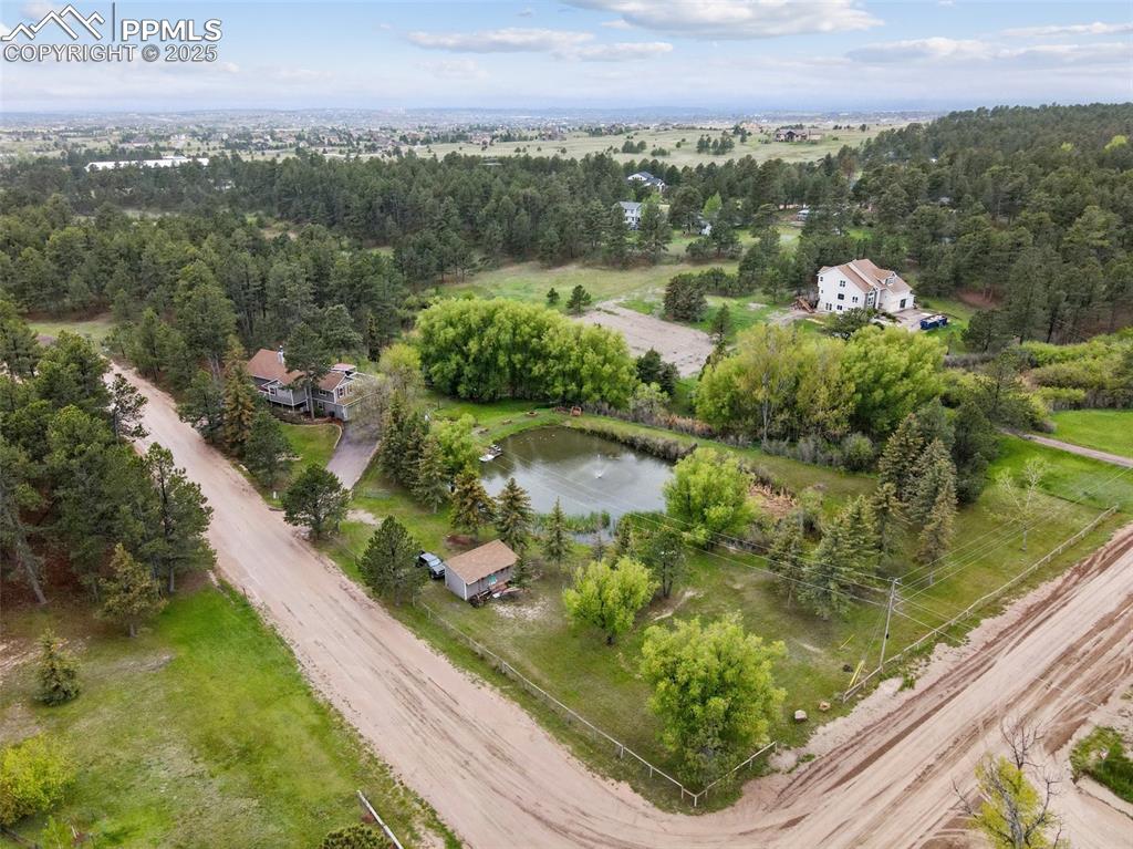 Image 34 of 38: Aerial overview of property