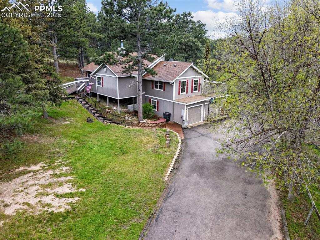 Image 6 of 38: View from above of property